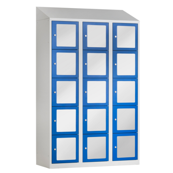 lockers met acrylglas